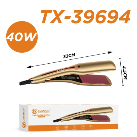 Fer à Lisser & Boucler 2 en 1 à Plaques Larges 40W CIAOBOSI TX-39694 · Smarty Paris